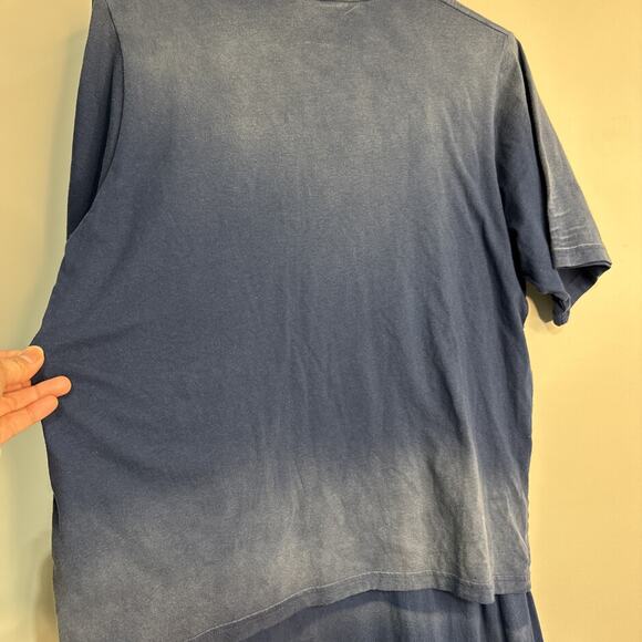 Acne Studios Layered T-shirt Style Dress In Navy Cotton XS-S - Picture 3 of 15